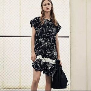 ALL SAINTS Roka Willow Silk Dress Tunic 8 Asymmetrical